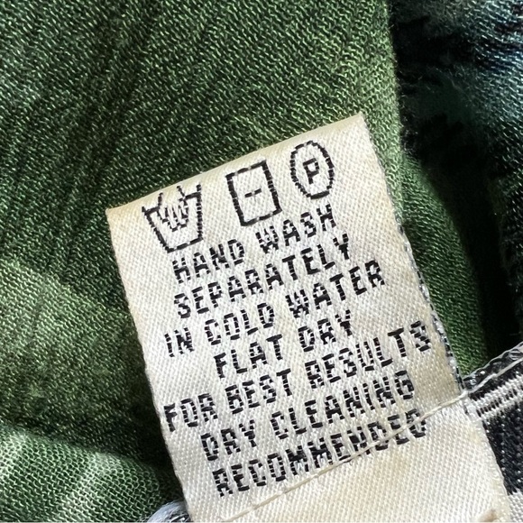 hoKus poKus Vtg Floral And Palm Tree Dress Partial Button Down In Front Size L - Picture 7 of 7